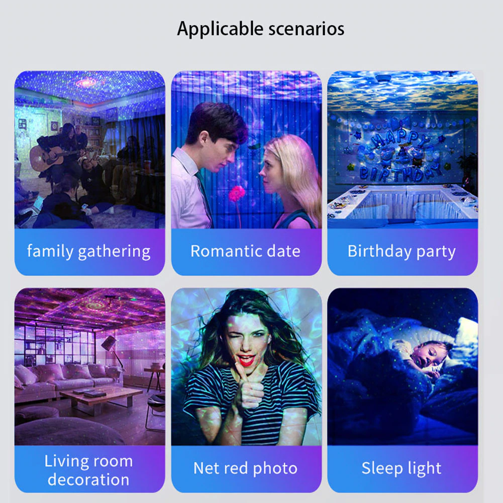 Astronaut Projector Galaxy Starry Sky Night Light Ocean Star LED Lamp Remote - Genzie