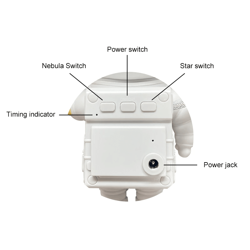 Astronaut Projector Galaxy Starry Sky Night Light Ocean Star LED Lamp Remote - Genzie