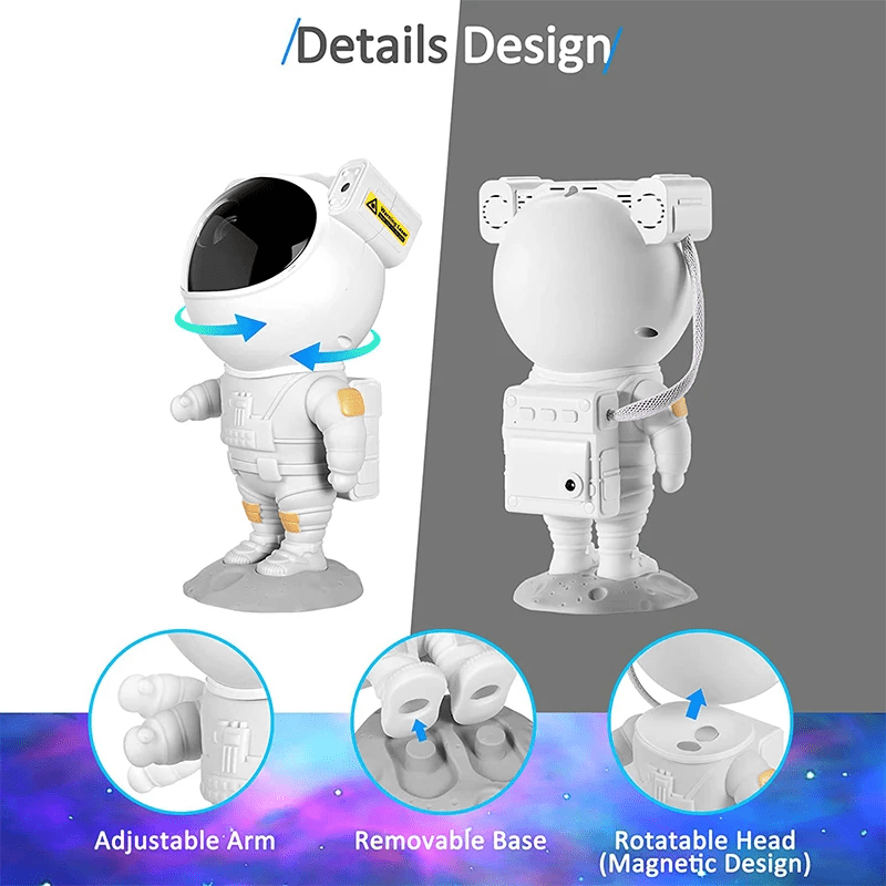 Astronaut Projector Galaxy Starry Sky Night Light Ocean Star LED Lamp Remote - Genzie