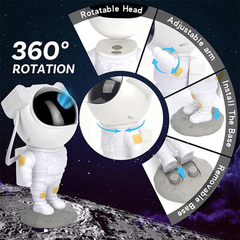 Astronaut Projector Galaxy Starry Sky Night Light Ocean Star LED Lamp Remote - Genzie