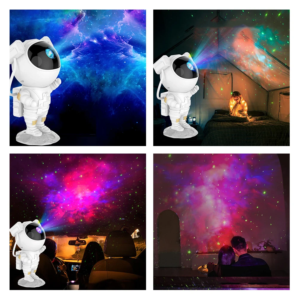Astronaut Projector Galaxy Starry Sky Night Light Ocean Star LED Lamp Remote - Genzie