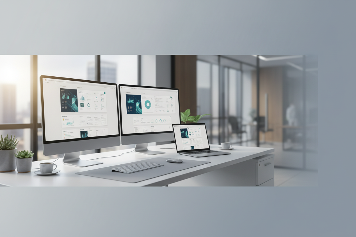 Modern workspace banner