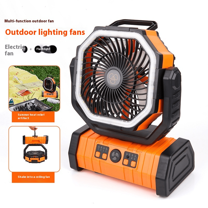 Outdoor Household Power Bank LED Light Camping Fan - Genzie